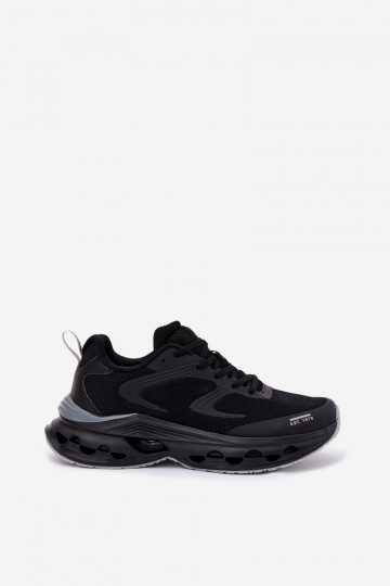 Heren sportieve schoenen met platform Big Star RR174022 Hi-Poly System zwarte kleur 2