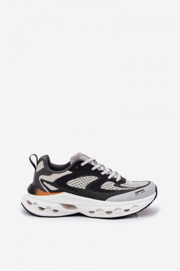 Heren sportieve schoenen met platform Big Star RR174023 Hi-Poly System grijze kleur 2