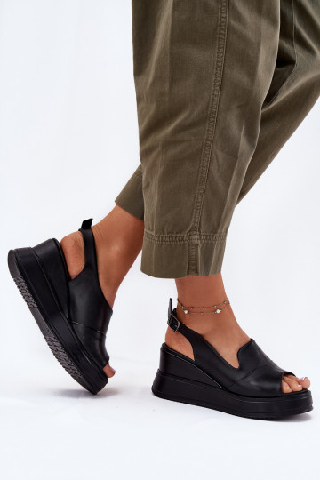 Leer Dames Platform sandalen Artiker 52C0484 zInart