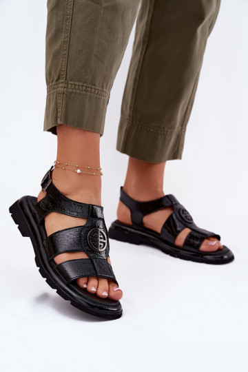 Dames sandalen Dames met lakeffect Met sierlijk Detalem Artiker 56C0691 zInart