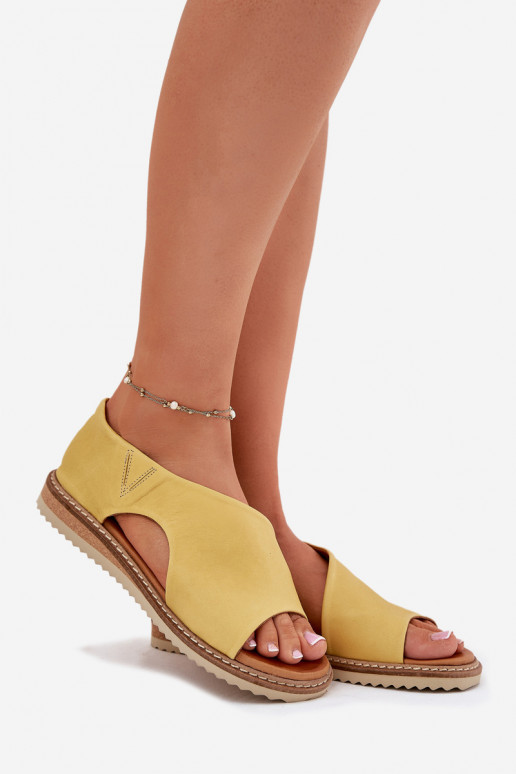 Dames sandalen Dames Artiker 46C1015 geel Dames sandalen Dames Artiker 46C1015 geel