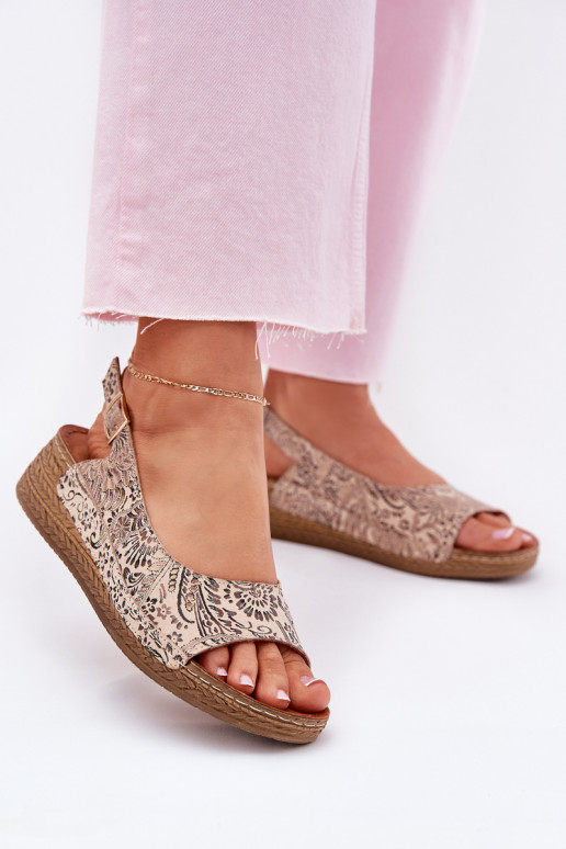 Dames sandalen Dames Op de INig Het heeftciejka L7069-04 beige Dames sandalen Dames Op de INig Het heeftciejka L7069-04 beige