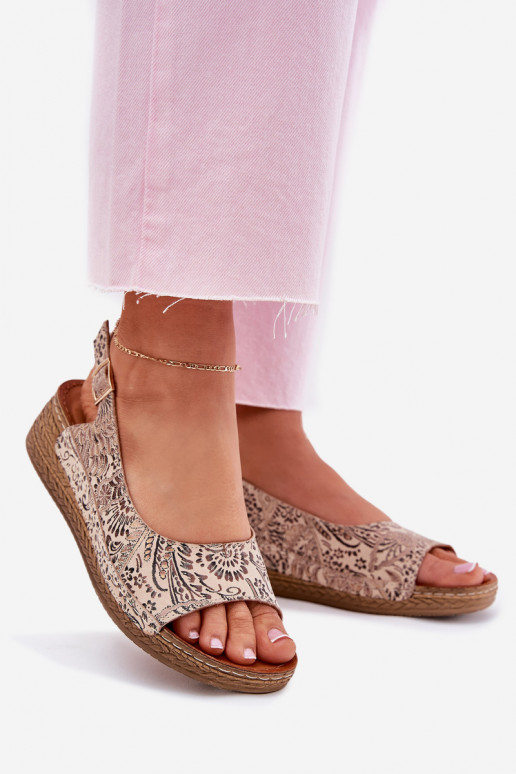 Dames sandalen Dames Op de INig Het heeftciejka L7069-04 beige Dames sandalen Dames Op de INig Het heeftciejka L7069-04 beige