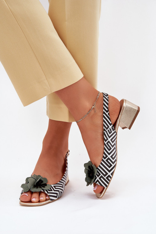 Dames sandalen Dames Op Klok Met sierlijk Een bloem Laura Messi 2973 INit-zInart Dames sandalen Dames Op Klok Met sierlijk Een bloem Laura Messi 2973 INit-zInart