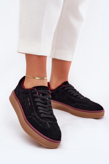 Zwarte suède dames sportschoenen Daniel Lopez Just Dare SS2D4006 2