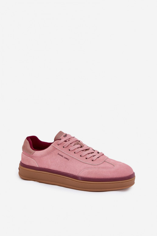van suède Dames Sneakers model schoenen Daniel Lopez Just Dare SS2D4010 roze van suède Dames Sneakers model schoenen Daniel Lopez Just Dare SS2D4010 roze