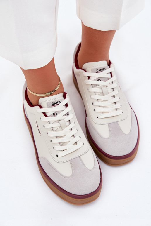 Leer Dames Sneakers model schoenen Daniel Lopez Just Dare SS2D4008 INit-grijs Leer Dames Sneakers model schoenen Daniel Lopez Just Dare SS2D4008 INit-grijs