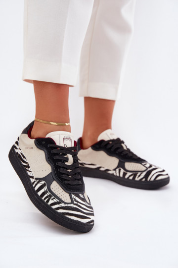 Sneakers model schoenen Dames Daniel Lopez Just Dare SS2D4015 Zebra beige