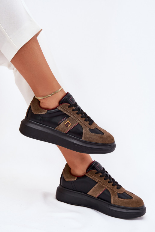 Leer Dames Sneakers model schoenen met platform Daniel Lopez Just Dare SS2D4001 zInart Leer Dames Sneakers model schoenen met platform Daniel Lopez Just Dare SS2D4001 zInart