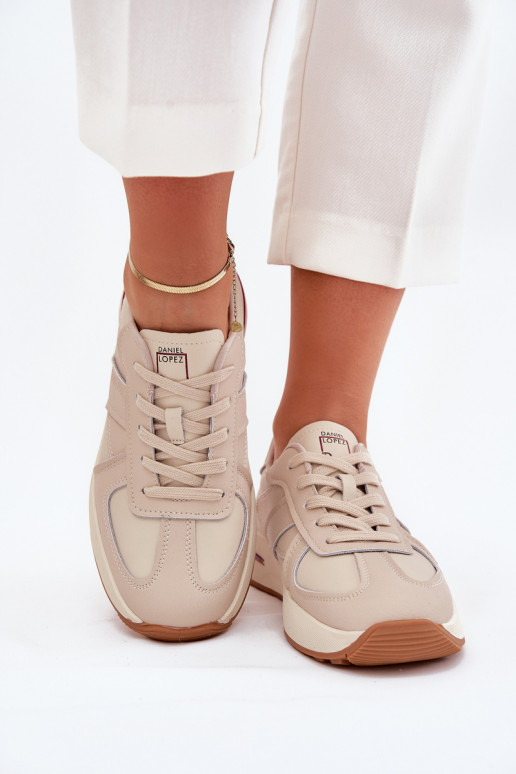 Leer Sneakers Daniel Lopez Just Dare SS2D4043 beige