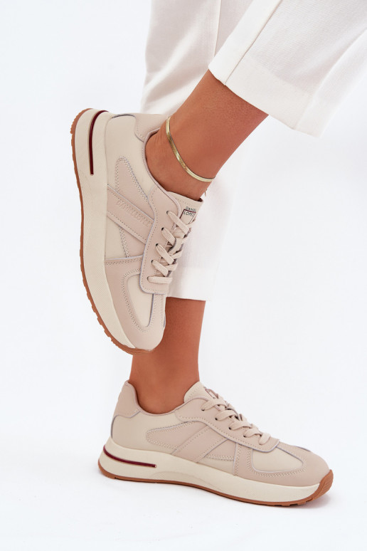 Leer Sneakers Daniel Lopez Just Dare SS2D4043 beige