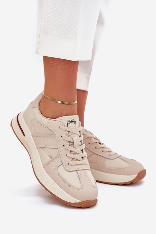 Leer Sneakers Daniel Lopez Just Dare SS2D4043 beige