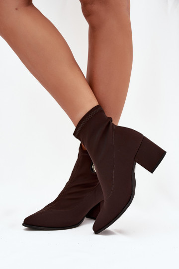 Damesschoenen met gouden details Zazoo 3128 chocoladebruin 2