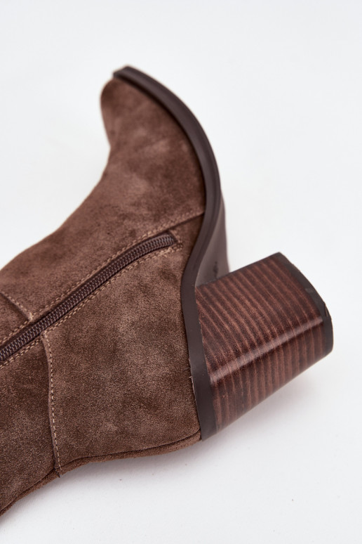 van suède laarzen met hakken Slot bruine kleur Lissara van suède laarzen met hakken Slot bruine kleur Lissara