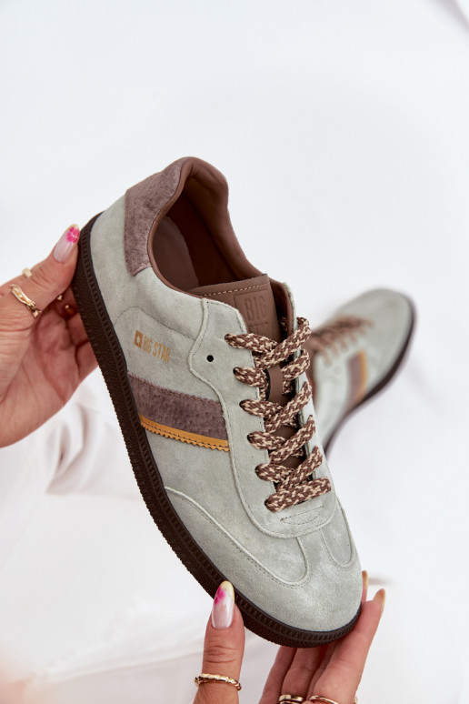 van suède Laag Sneakers model schoenen Dames Big Star SS274678 HI-POLY SYSTEM mint kleuren van suède Laag Sneakers model schoenen Dames Big Star SS274678 HI-POLY SYSTEM mint kleuren