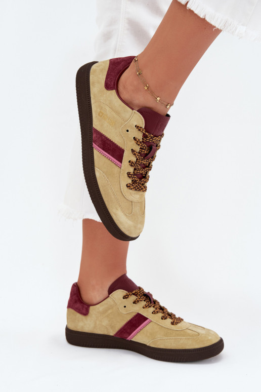 van suède Laag Sneakers model schoenen Dames Big Star SS274680 HI-POLY SYSTEM Limoen van suède Laag Sneakers model schoenen Dames Big Star SS274680 HI-POLY SYSTEM Limoen