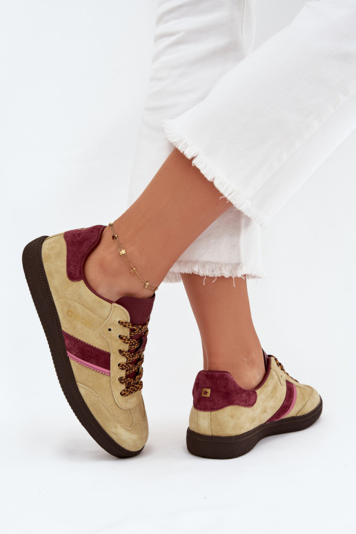 van suède Laag Sneakers model schoenen Dames Big Star SS274680 HI-POLY SYSTEM Limoen van suède Laag Sneakers model schoenen Dames Big Star SS274680 HI-POLY SYSTEM Limoen