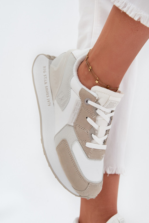 Leer Sneakers model schoenen Dames Big Star OO274563 Hi-Poly System Initte kleur