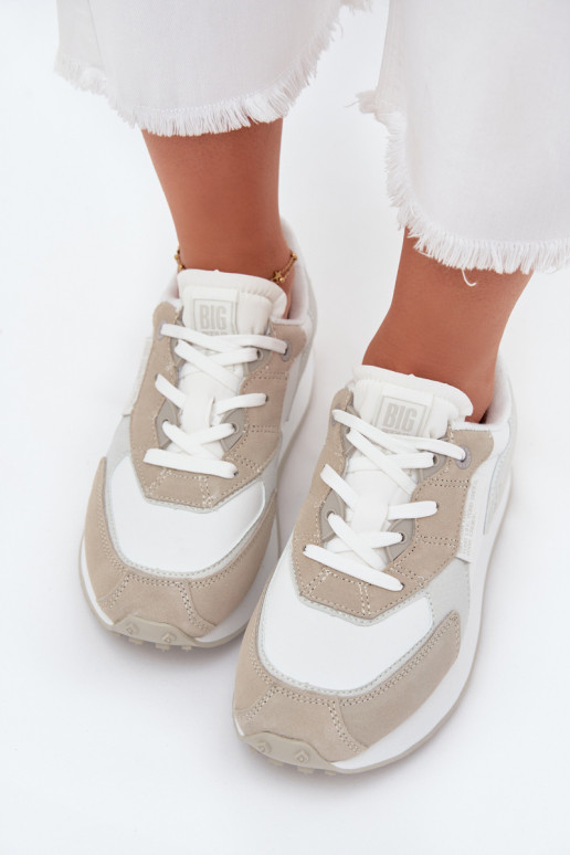 Leer Sneakers model schoenen Dames Big Star OO274563 Hi-Poly System Initte kleur