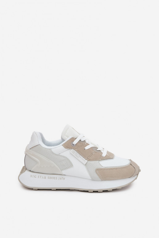 Leer Sneakers model schoenen Dames Big Star OO274563 Hi-Poly System Initte kleur