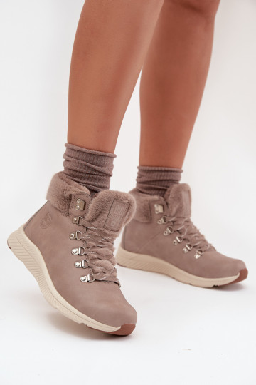 Dames bontlaarzen Big Star MM274487 grijze kleur