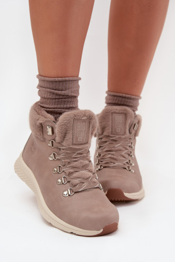 Dames bontlaarzen Big Star MM274487 grijze kleur 2