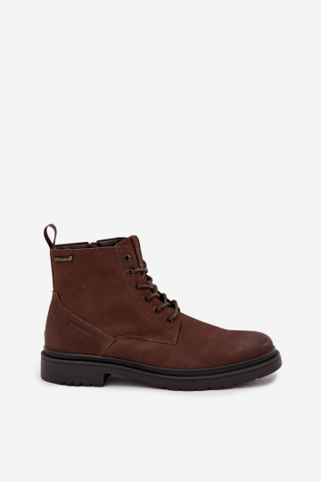 Odinnen warme herenschoenen Big Star OO174149 chocolade kleur 2