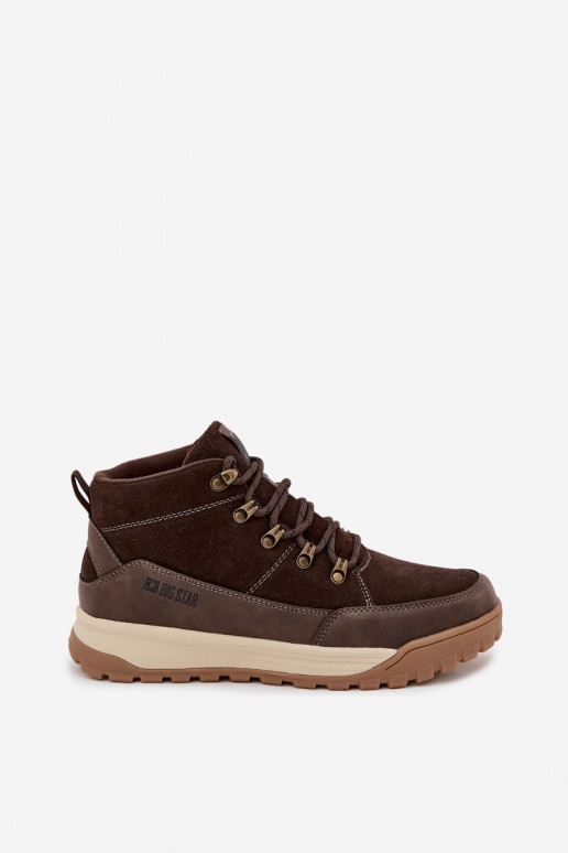 van suède Inandelschoenen Het heeftnnen Big Star SS174263 bruine kleur van suède Inandelschoenen Het heeftnnen Big Star SS174263 bruine kleur