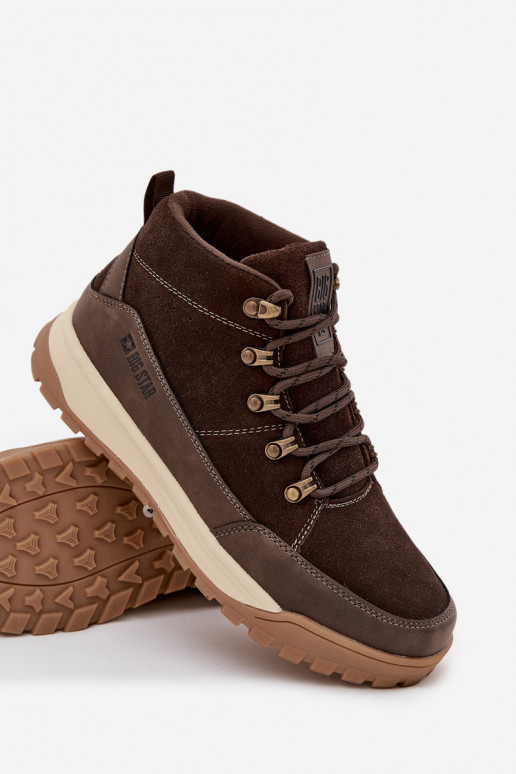 van suède Inandelschoenen Het heeftnnen Big Star SS174263 bruine kleur van suède Inandelschoenen Het heeftnnen Big Star SS174263 bruine kleur