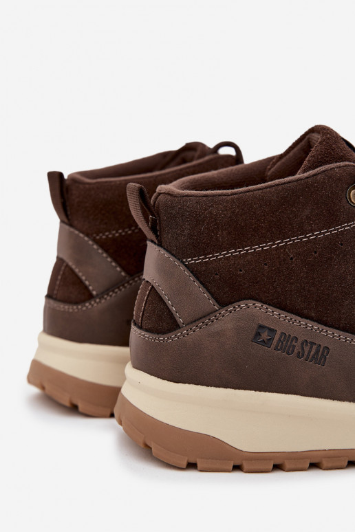 van suède Inandelschoenen Het heeftnnen Big Star SS174263 bruine kleur van suède Inandelschoenen Het heeftnnen Big Star SS174263 bruine kleur