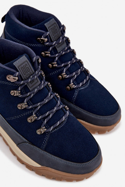 van suède Inandelschoenen Het heeftnnen Big Star SS174264 donkerblauIn van suède Inandelschoenen Het heeftnnen Big Star SS174264 donkerblauIn