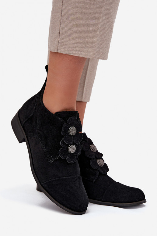 van suède schoenen Dames Met sierlijki met bloemmotievenkami Zazoo 3080 zInart van suède schoenen Dames Met sierlijki met bloemmotievenkami Zazoo 3080 zInart