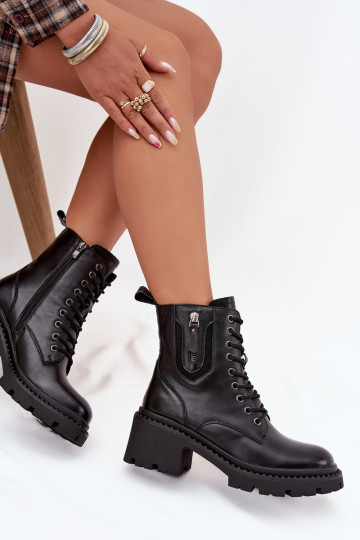 Leer Dameslaarzen Op Klok opInarmen Vinceza 86418 zInart