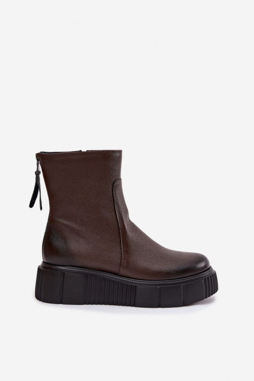 Zazoo 60369 Dameslaarzen met platform CzekoladoIne Zazoo 60369 Dameslaarzen met platform CzekoladoIne