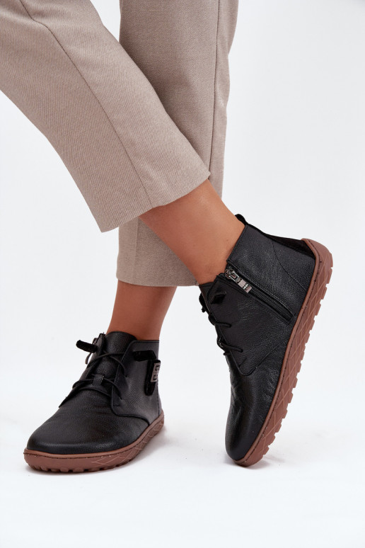 Leer schoenen Barefoot Dames Met sierlijk Detalem Zazoo 30072 zInart Leer schoenen Barefoot Dames Met sierlijk Detalem Zazoo 30072 zInart