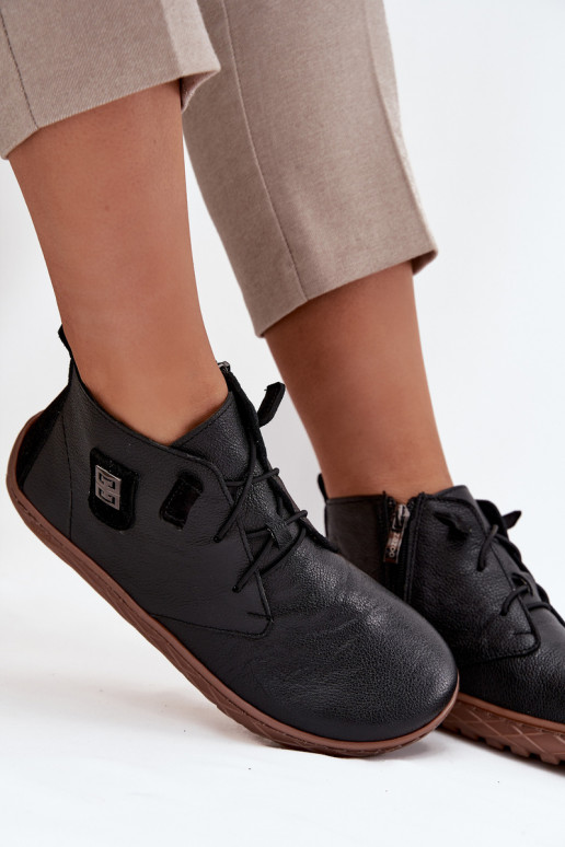 Leer schoenen Barefoot Dames Met sierlijk Detalem Zazoo 30072 zInart Leer schoenen Barefoot Dames Met sierlijk Detalem Zazoo 30072 zInart