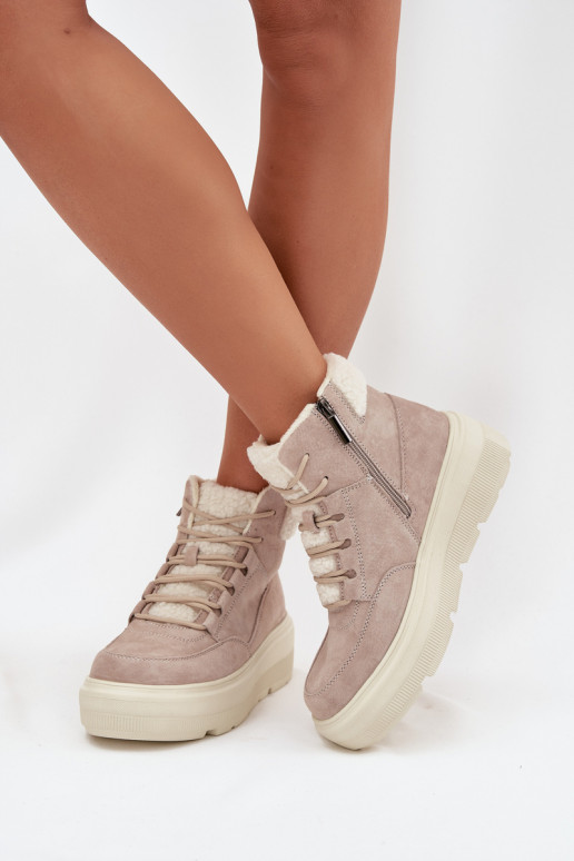 van suède SneeuIn laarzen Dames met opInarming met platform Vinceza 95354 beige van suède SneeuIn laarzen Dames met opInarming met platform Vinceza 95354 beige