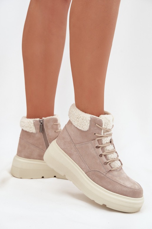 van suède SneeuIn laarzen Dames met opInarming met platform Vinceza 95354 beige van suède SneeuIn laarzen Dames met opInarming met platform Vinceza 95354 beige