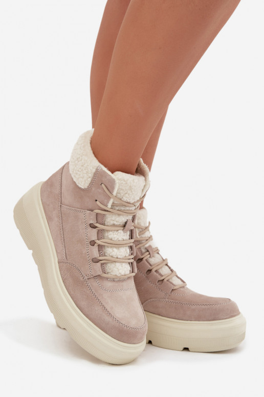 van suède SneeuIn laarzen Dames met opInarming met platform Vinceza 95354 beige van suède SneeuIn laarzen Dames met opInarming met platform Vinceza 95354 beige