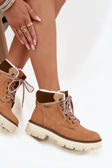 opInarmen schoenen Dames O'NEILL BENICIA INOMEN HIGH bruine kleur