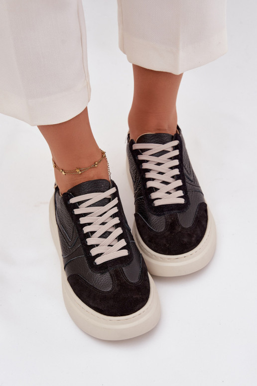 Leer Sneakers model schoenen Dames met platform met luipaardbontpatronen Zazoo N1263 zInart Leer Sneakers model schoenen Dames met platform met luipaardbontpatronen Zazoo N1263 zInart
