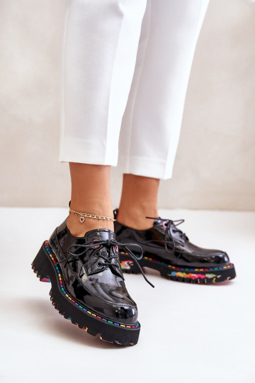 met lakeffect schoenen Dames met veters Artiker 55C0497 zInart 2