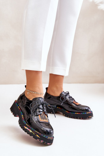 met lakeffect schoenen Dames met veters Artiker 55C0499 zInart 2