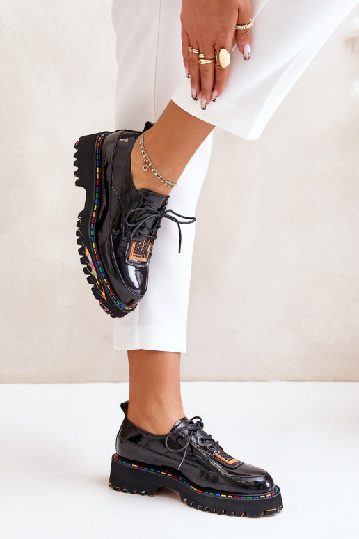 met lakeffect schoenen Dames met veters Artiker 55C0499 zInart