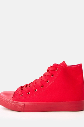 Rode heren hoge sneakers Caio