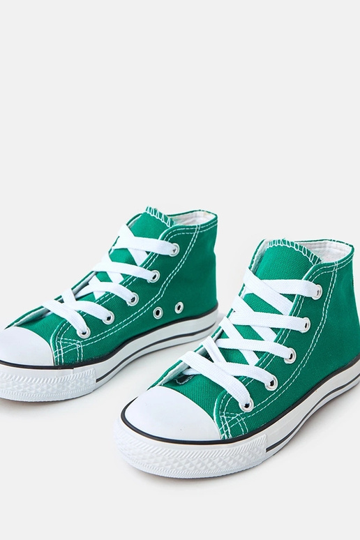 Groene kinder hoge sneakers Tandy