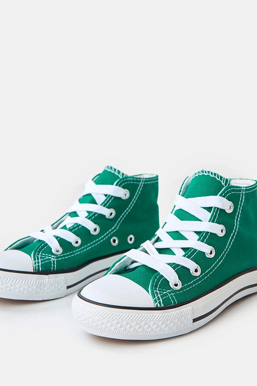 Groene kinder hoge sneakers Frenis