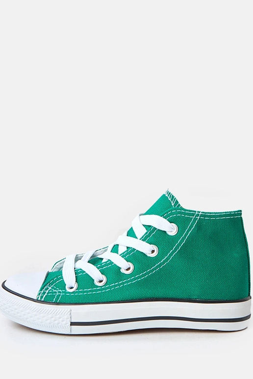 Groene kinder hoge sneakers Frenis