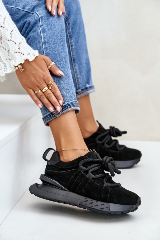 van suède Sneakers model schoenen Dames met platformGrubym Vetersluitingm Artiker 54C1464 zInart