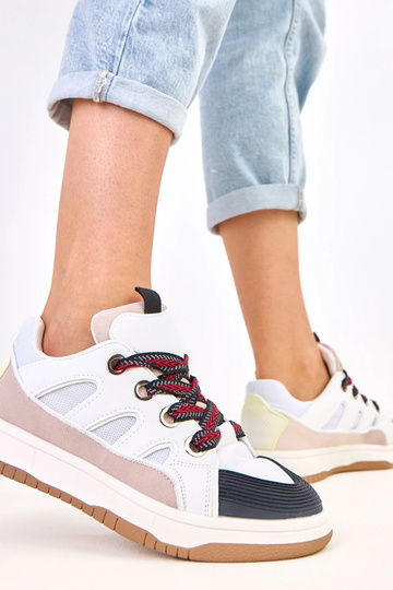 Zwarte sneakers met dikke veters Neolis 2